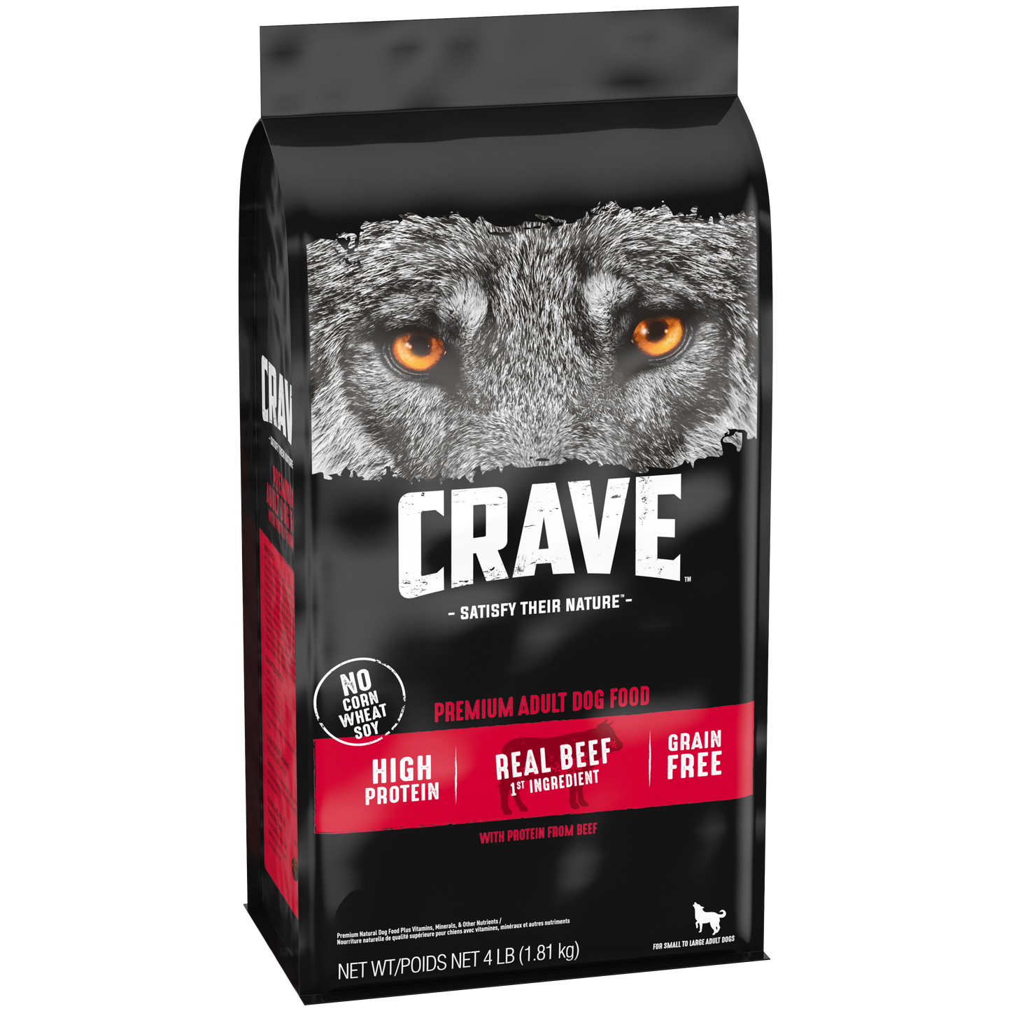 CRAVE™ Grain Free Adult Dry Dog Food with Protein from Beef