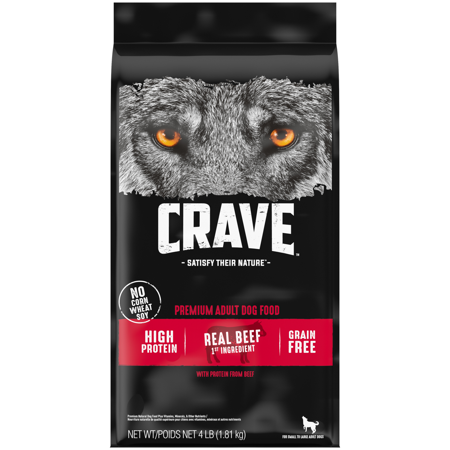 CRAVE™ Grain Free Adult Dry Dog Food with Protein from Beef