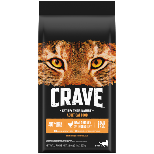 CRAVE™ Grain Free Adult Dry Cat Food with Protein from Chicken