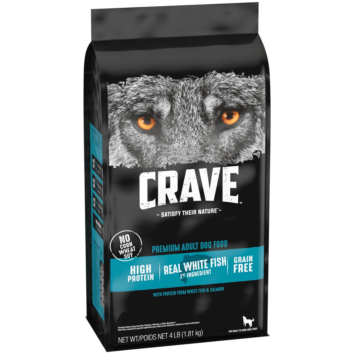 CRAVE™ Grain Free Adult Dry Dog Food with Protein from White Fish & Salmon